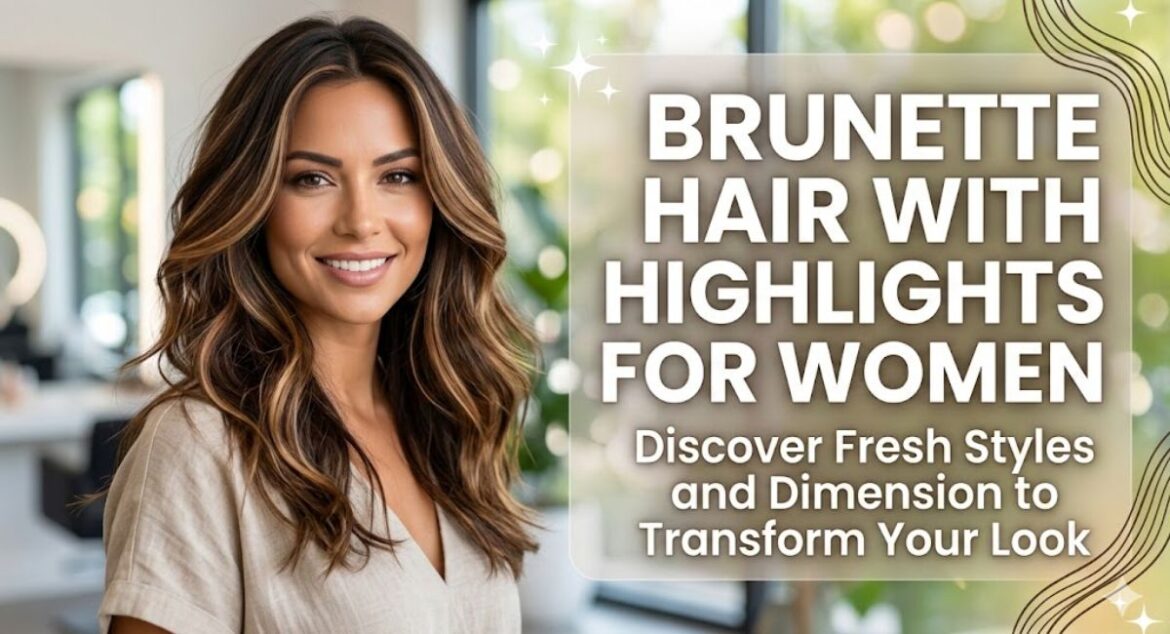 brunette hair with highlights for women