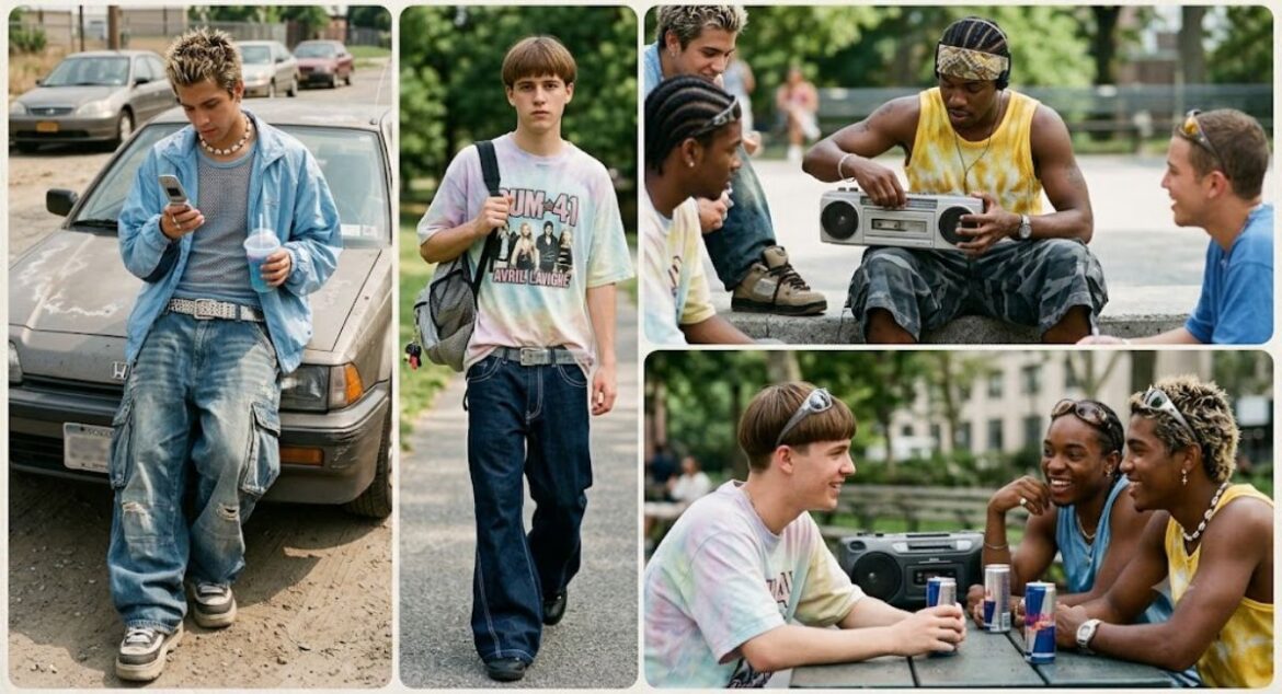 Y2K Fashion Early 2000s Men Outfit Summer
