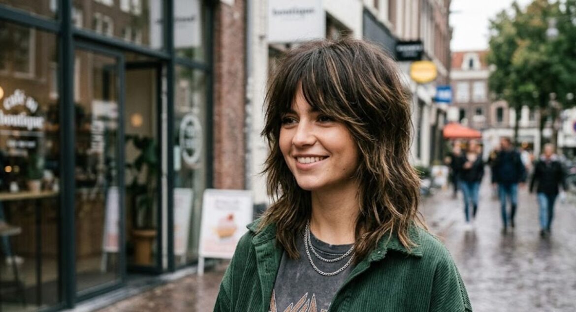 Medium length wolf haircut ideas for women