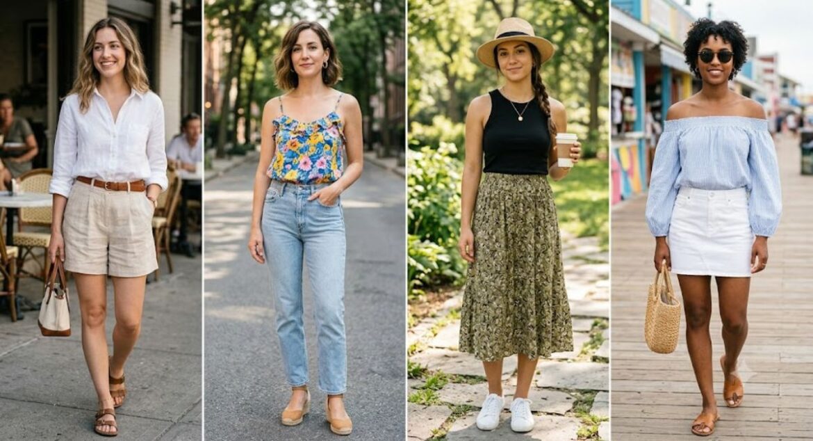 Summer top outfit ideas for women