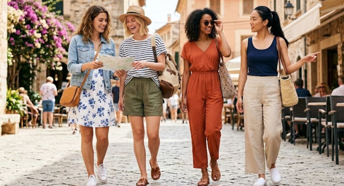 Casual summer travel outfits for women