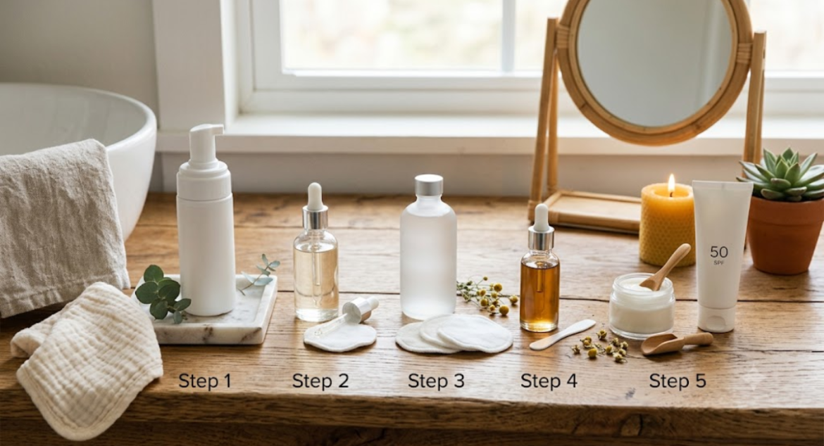 Skincare routine order