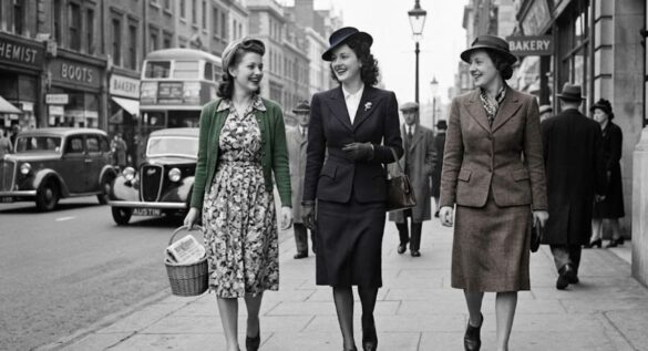 Women's fashion of the 40s