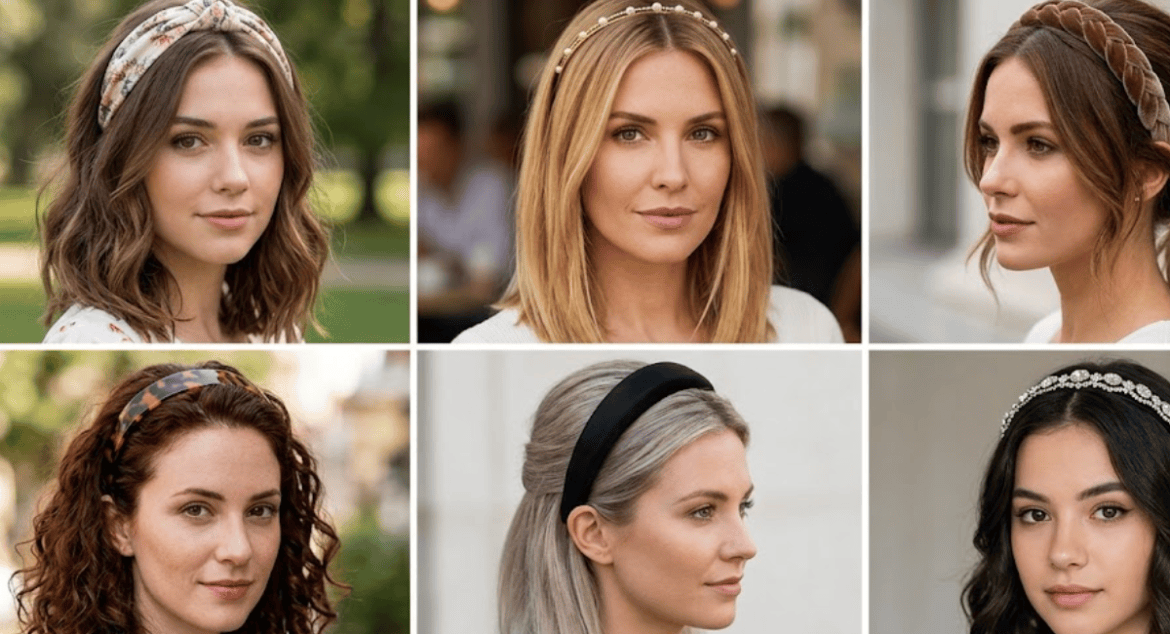 Hairstyles with headbands for medium hair
