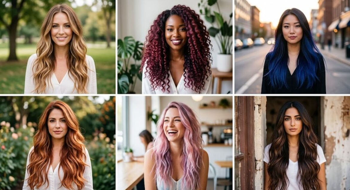 Long hair color ideas for women