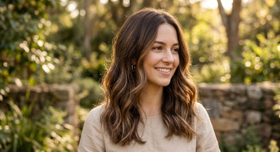 Soft Caramel Highlights for Brown Hair