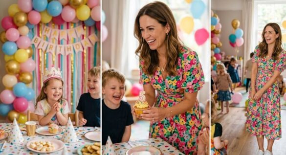 Kids birthday party outfit women