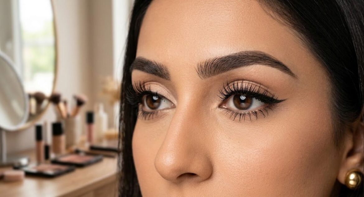 eyebrow and eyelash makeup