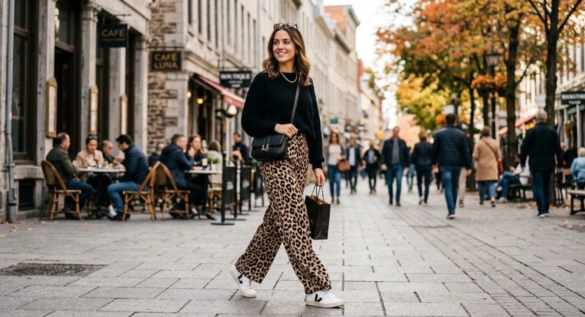 leopard print pants outfit