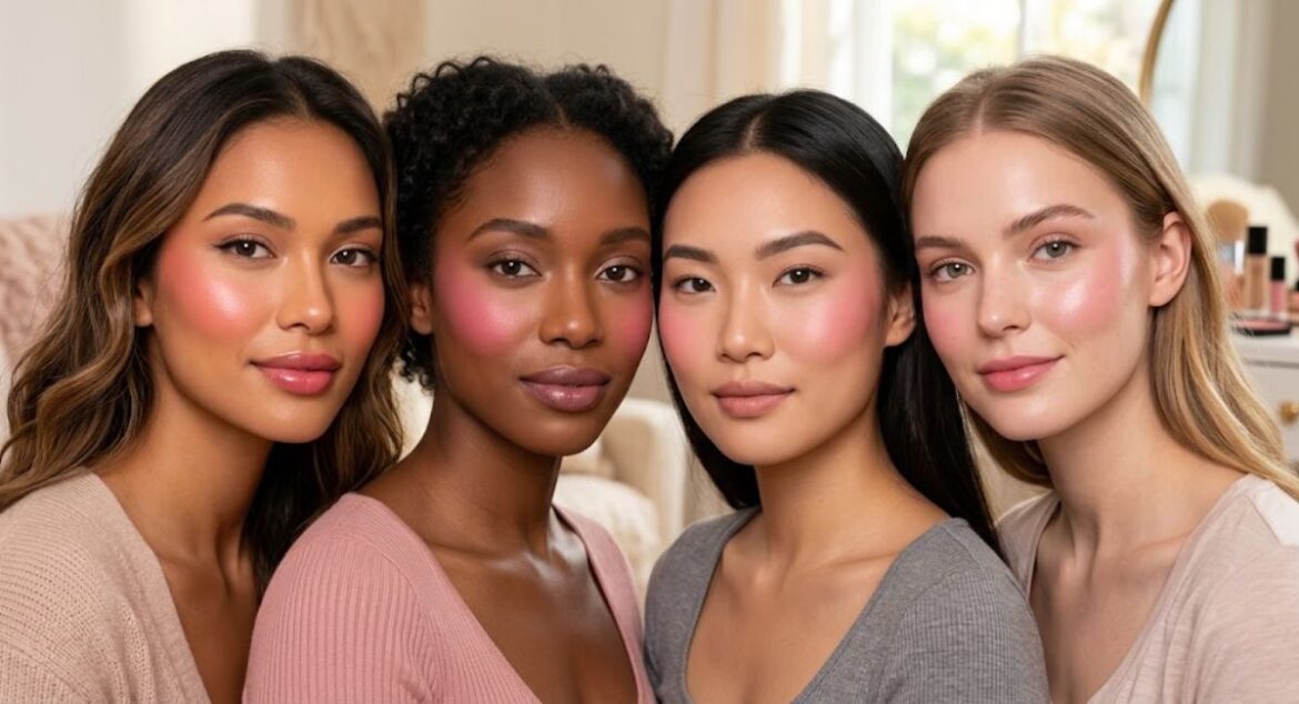 Pink Blush Makeup Looks